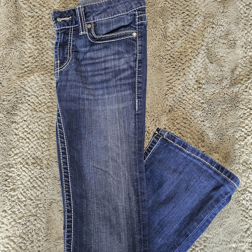 Women’s BKE Dark Blue Bootcut Jeans Hem Altered to Fit 28 Inch Inseam - Picture 3 of 3